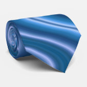 Cravate bleu de vague (Roulé)