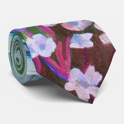 Cravate Bleu Dragonfly Repose Sur L'Ail Sauvage (Roulé)