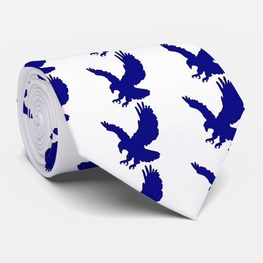 Cravate Bleu Eagle d'Ateneo (Roulé)