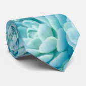 Cravate Bleu Echeveria Succulents (Roulé)