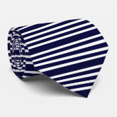 Cravate Bleu Et Blanc (Roulé)