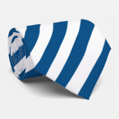 Cravate Bleu et blanc (Roulé)