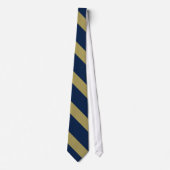 Cravate Bleu et Gold University Stripe (Devant)