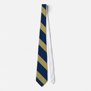 Cravate Bleu et Gold University Stripe