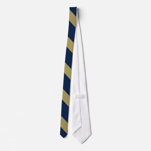 Cravate Bleu et Gold University Stripe (Dos)