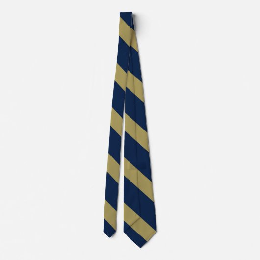 Cravate Bleu et Gold University Stripe (Dos)