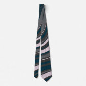 Cravate bleu et gris rustique pour hommes (Dos)