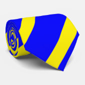 Cravate Bleu et jaune (Roulé)
