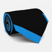 Cravate Bleu et noir (Roulé)