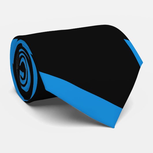 Cravate Bleu et noir (Roulé)