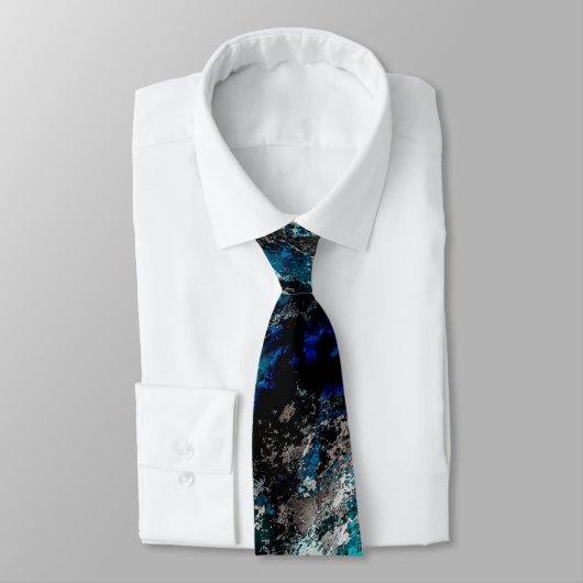 Cravate Bleu et noir (Attaché)