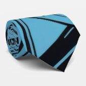 Cravate Bleu et noir élégant (Roulé)