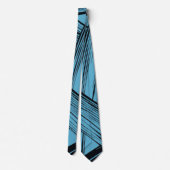 Cravate Bleu et noir élégant (Dos)