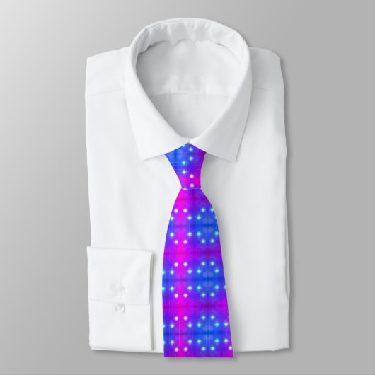 Cravate bleu et rose vif (Attaché)