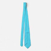 Cravate Bleu et Turquoise Aqua Tiny Star Of David (Dos)