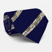 Cravate bleu foncé (Roulé)