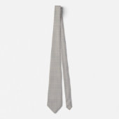 Cravate Bleu français micro-foulard ivoire (Devant)