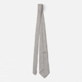 Cravate Bleu français micro-foulard ivoire (Dos)