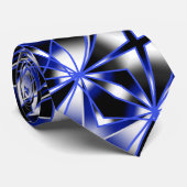 Cravate Bleu Gradient Couleur Remplir Mécanique Dessin Mos (Roulé)
