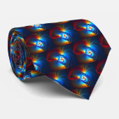 Cravate Bleu gravitationnel (Roulé)