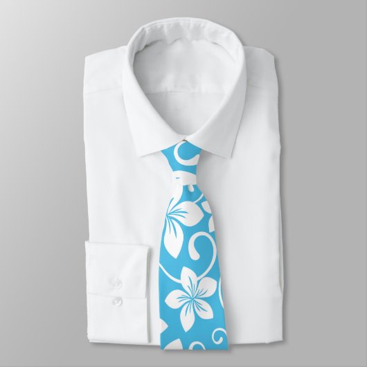 CRAVATE BLEU HAWAII (BLEU) (Attaché)