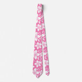 CRAVATE BLEU HAWAII (ROSE DE BUBBLEGUM) (Devant)