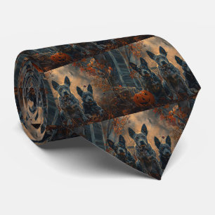 Cravate Bleu Heeler Halloween nuit chien délice