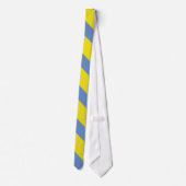 Cravate Bleu jaune et ciel Bleu University Stripe (Dos)