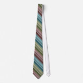 Cravate Bleu Jaune Vert Rouge Design Moderne Chic Motif (Devant)