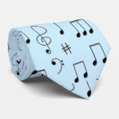 Cravate Bleu juste noté (Roulé)