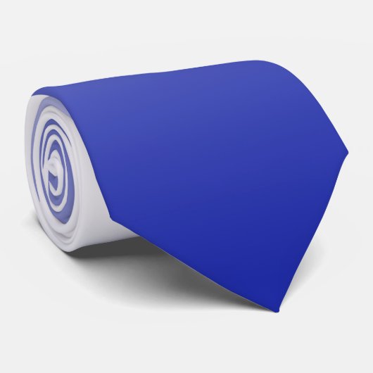 Cravate Bleu lumineux à la mode au gradient blanc lumineux (Roulé)