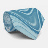 Cravate Bleu marbre (Roulé)