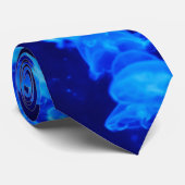 Cravate Bleu méduse (Roulé)