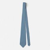 Cravate bleu Nantucket solide (Devant)