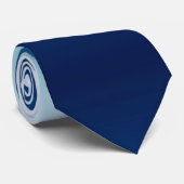 Cravate Bleu Océan Clair à Foncé Ombre (Roulé)