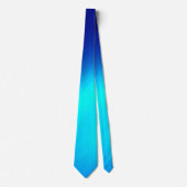 Cravate Bleu ombre lune Double bande (Devant)