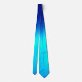 Cravate Bleu ombre lune Double bande (Dos)