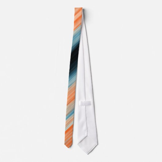 Cravate Bleu orange (Dos)