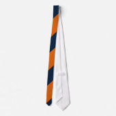 Cravate Bleu orange et blanc (Dos)