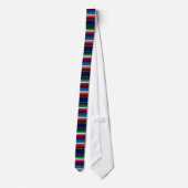 Cravate Bleu, Orange, Rose Chaud, Vert, Sarape Mexicaine (Dos)