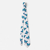 Cravate Bleu Papillons par magasin. (Dos)