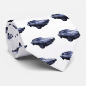 Cravate Bleu Pontiac 1968 GTO (Roulé)