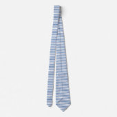 Cravate Bleu/rayures grises et blanches (Dos)
