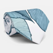 Cravate Bleu rose (Roulé)