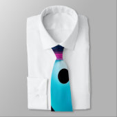 Cravate Bleu rose (Attaché)