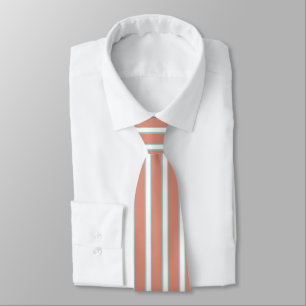 Cravate Bleu, rose et blanc rayures motif