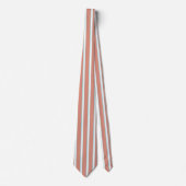 Cravate Bleu, rose et blanc rayures motif (Devant)
