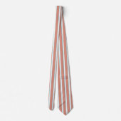 Cravate Bleu, rose et blanc rayures motif (Dos)