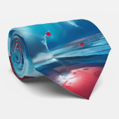 Cravate Bleu rouge (Roulé)