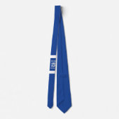Cravate Bleu Royal Athlétique Blanc Team Color Rayé (Dos)